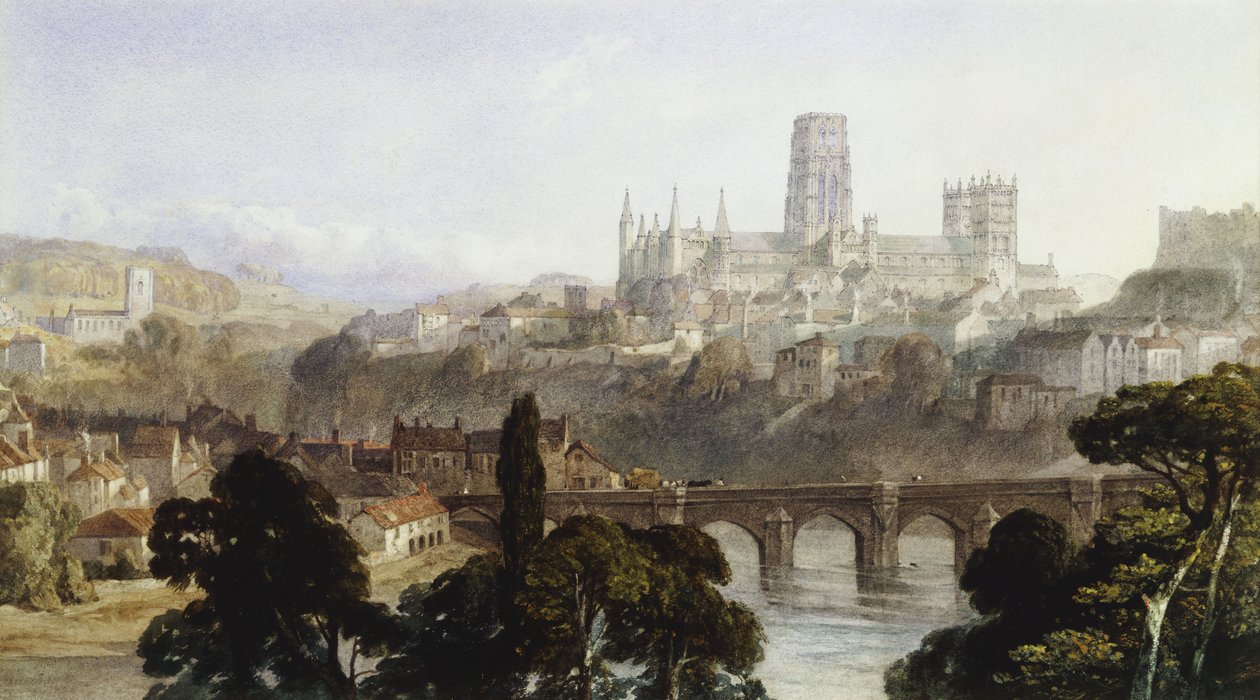 Katedra w Durham, 1846 r autorstwa George Arthur Fripp