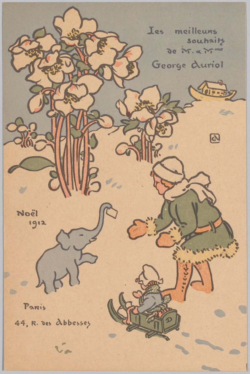 Noël (Karta Świąteczna) autorstwa George Auriol