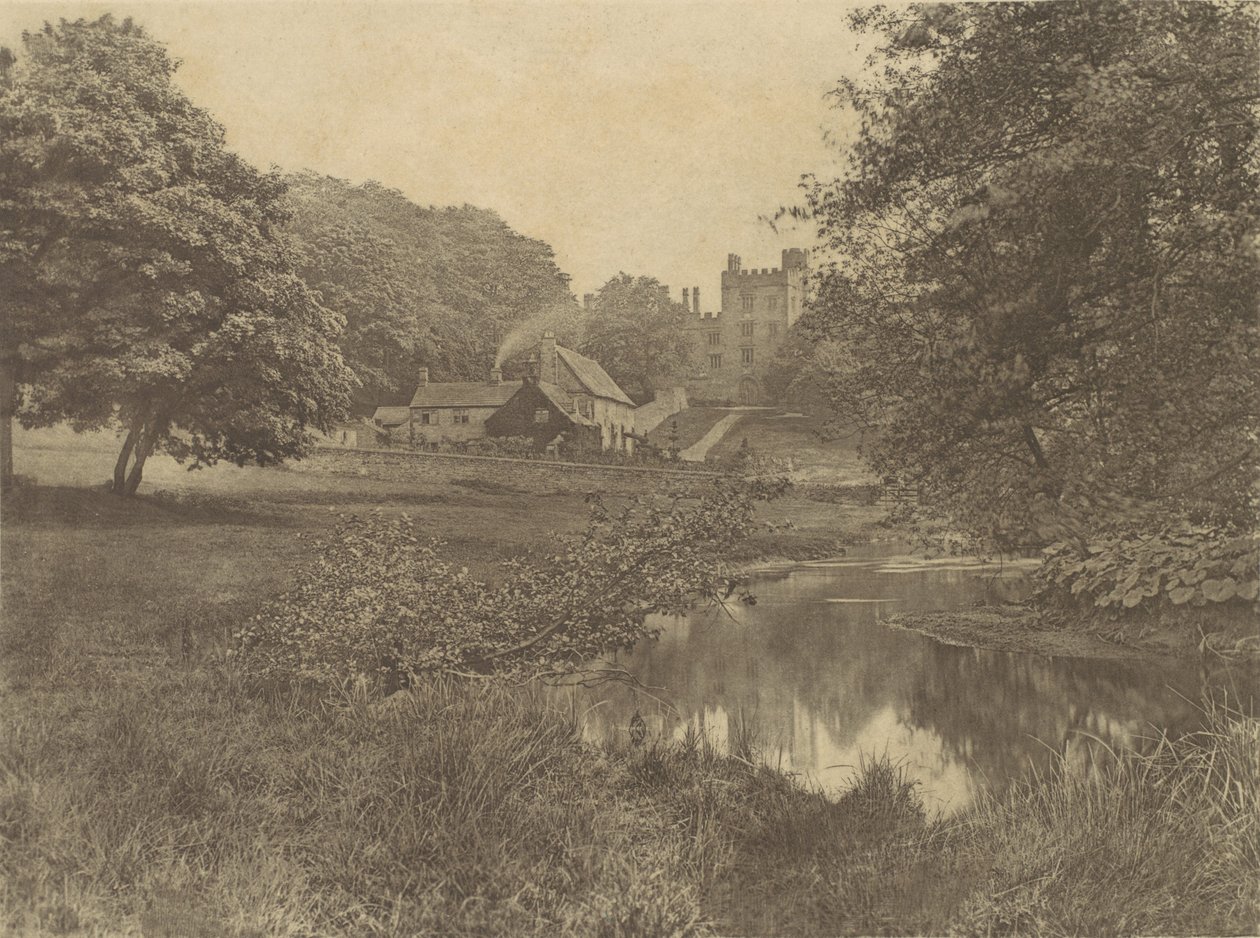 [Talerz z The Compleat Angler Izaaka Waltona], lata 80. XIX wieku, druk 1888., lata 80. XIX wieku, druk 1888. autorstwa George Bankart