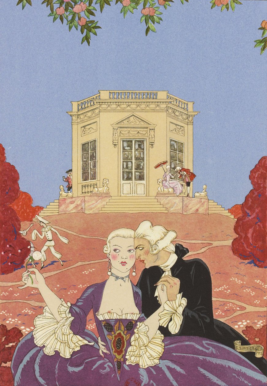 Ilustracja do Fêtes galantes autorstwa Paula Verlaine