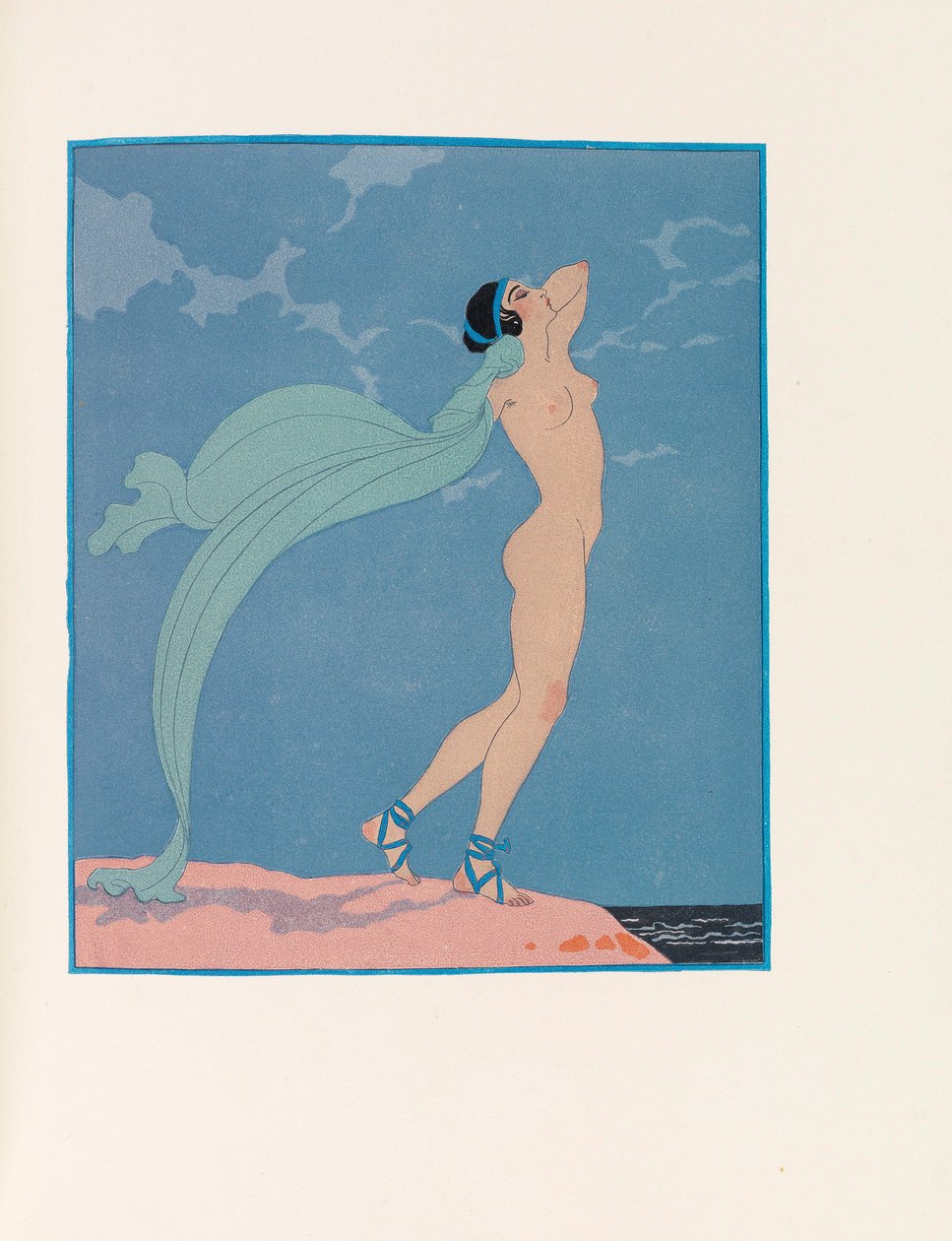 Ilustracja do Les Chansons de Bilitis Pieśni Bilitis autorstwa Pierre Louÿsa, 1922. autorstwa George Barbier