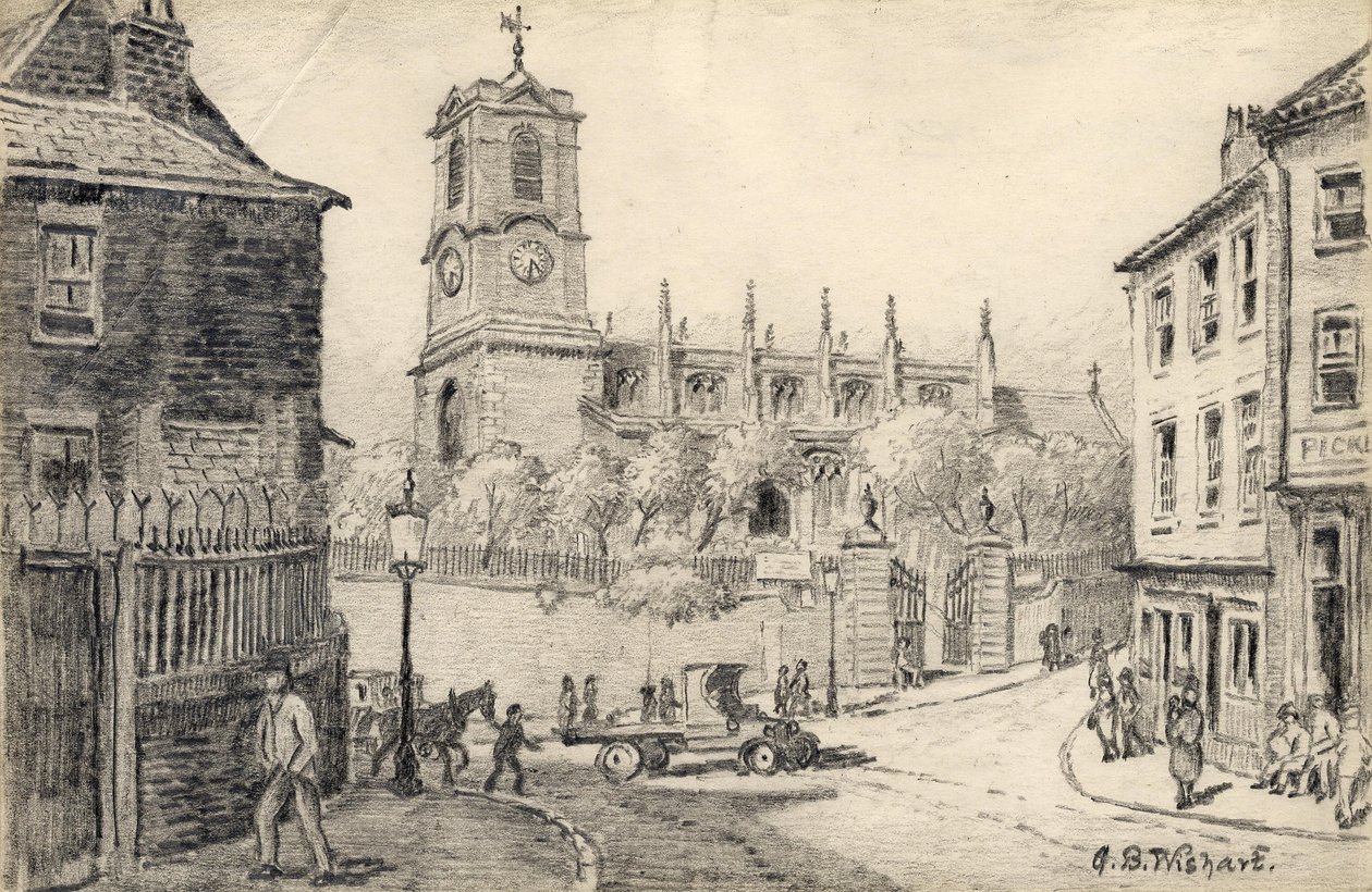 Kościół Mariacki, Gateshead 1926 autorstwa George Barclay Wishart