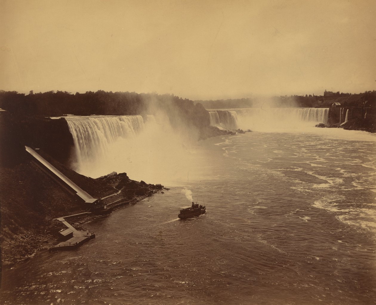 Wodospad Niagara, ok. 1890 (zdjęcie) autorstwa George Barker
