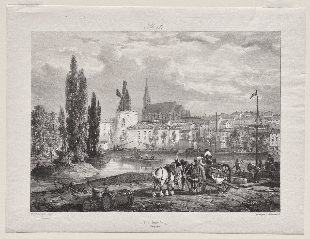 Malownicze i romantyczne podróże po antycznej Francji (Languedocja II, część I): Castelnaudary autorstwa George Barnard
