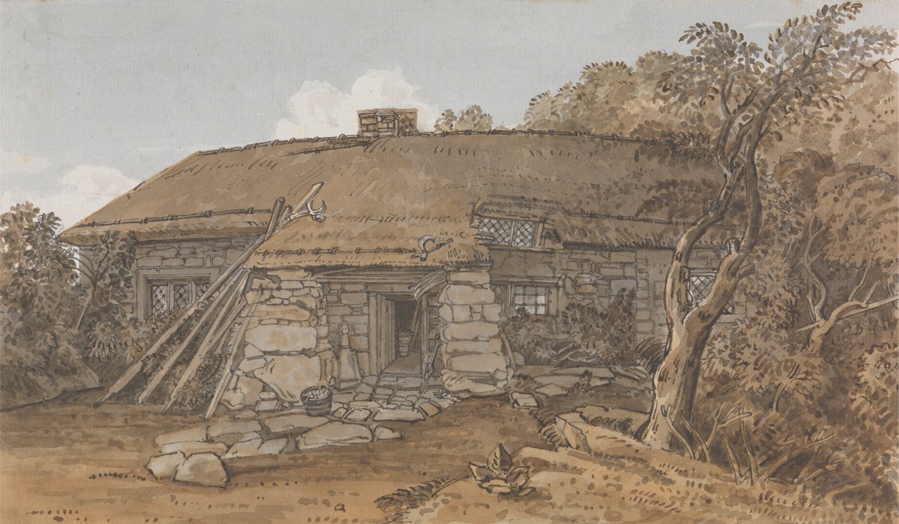 Domek na wyspie Wight autorstwa George Barret Jr.