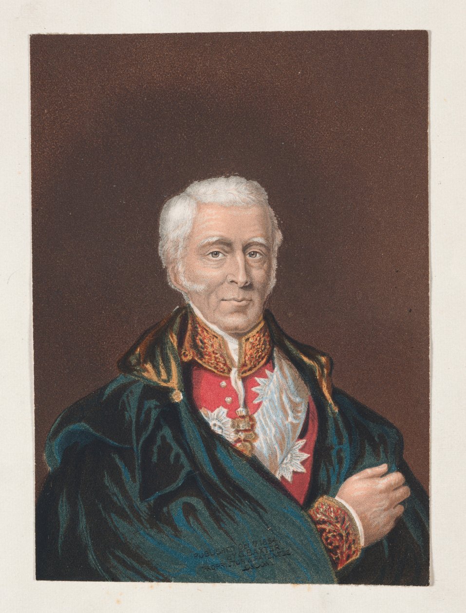 Arthur Wellesley, książę Wellington autorstwa George Baxter