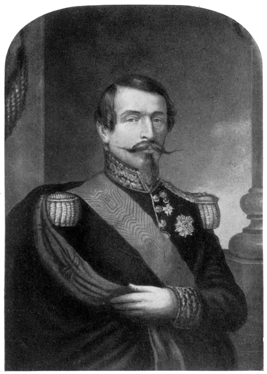 Karol Ludwik Napoleon Bonaparte, cesarz Francuzów, XIX w. 1910. autorstwa George Baxter
