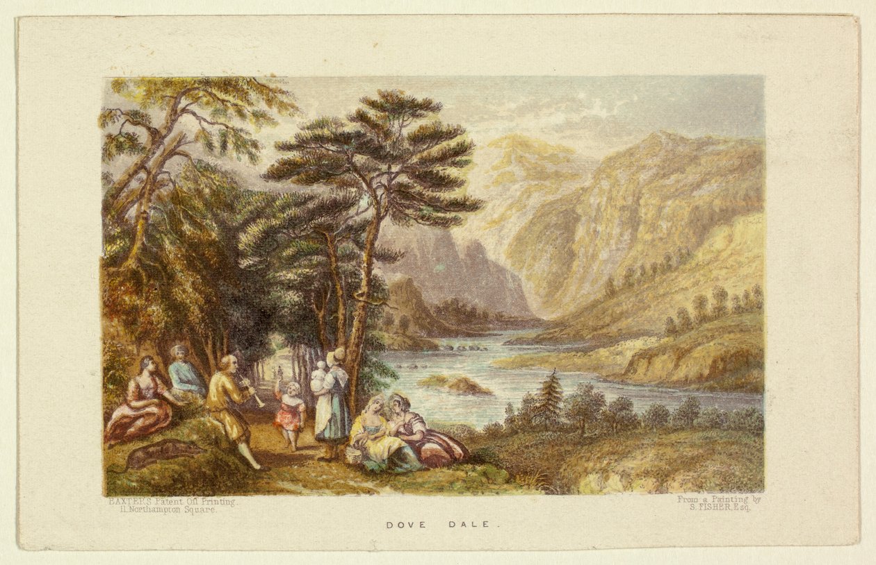 Dove Dale autorstwa George Baxter