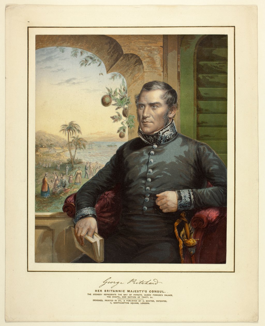 George Pritchard autorstwa George Baxter