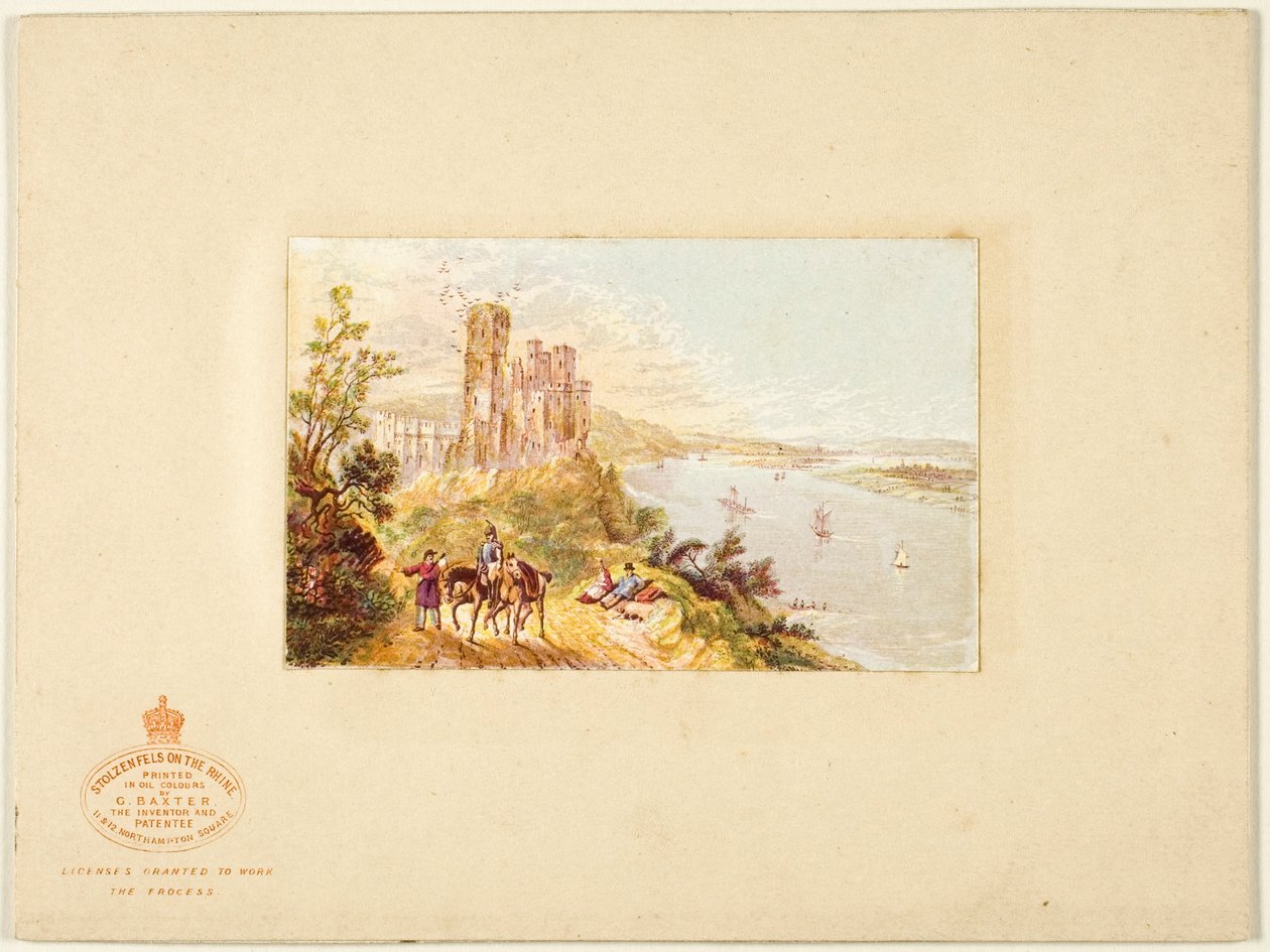 Stolzenfels nad Renem autorstwa George Baxter