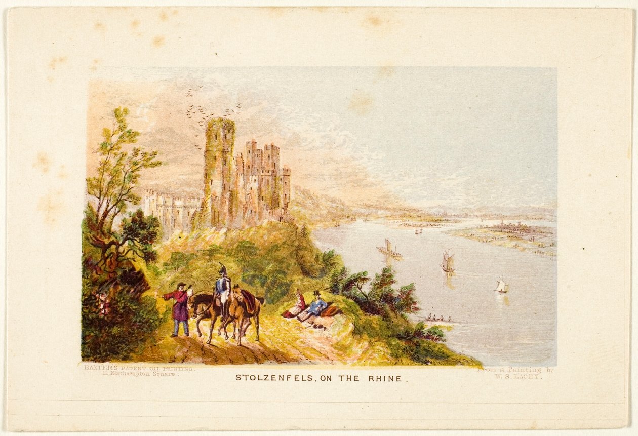 Stolzenfels nad Renem autorstwa George Baxter