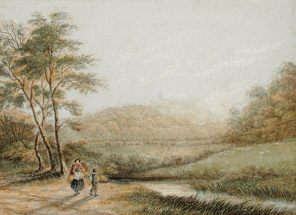 Widok z Harrow-on-the-Hill autorstwa George Baxter