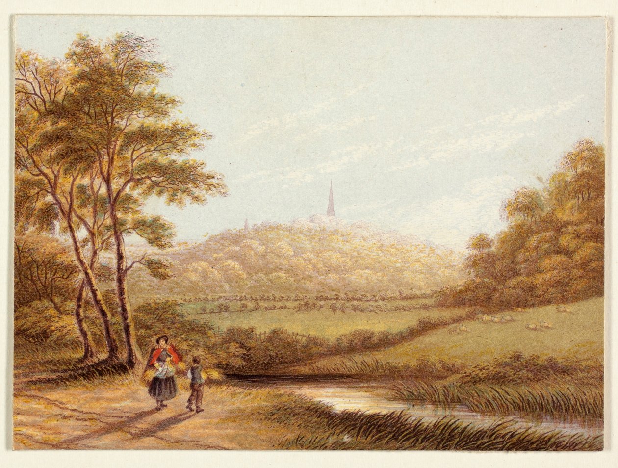 Widok z Harrow-on-the-Hill autorstwa George Baxter