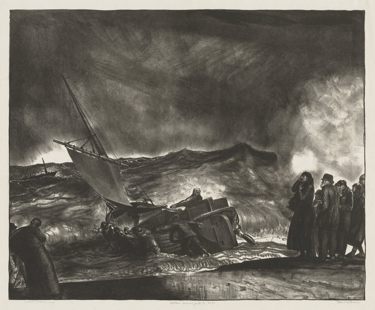 Allan Donn wypływa w morze autorstwa George Bellows