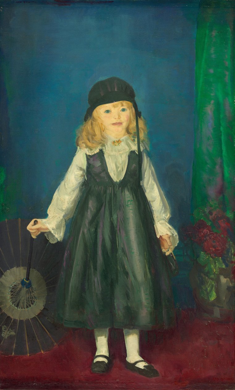 Ania z japońskim parasolem autorstwa George Bellows