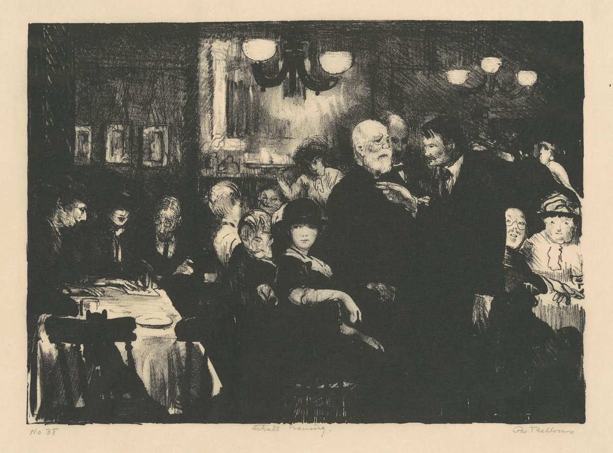 Wieczór artystów autorstwa George Bellows