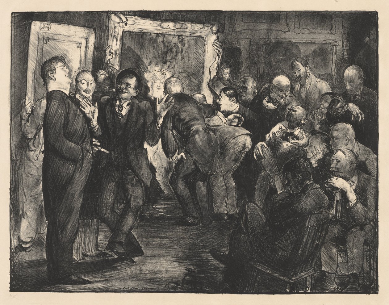 Artyści oceniający dzieła sztuki autorstwa George Bellows