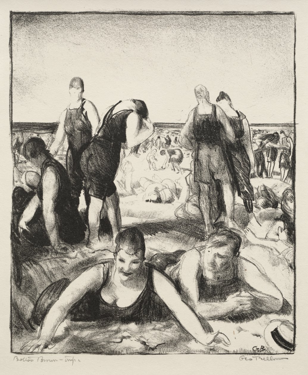 Plaża kąpielowa autorstwa George Bellows