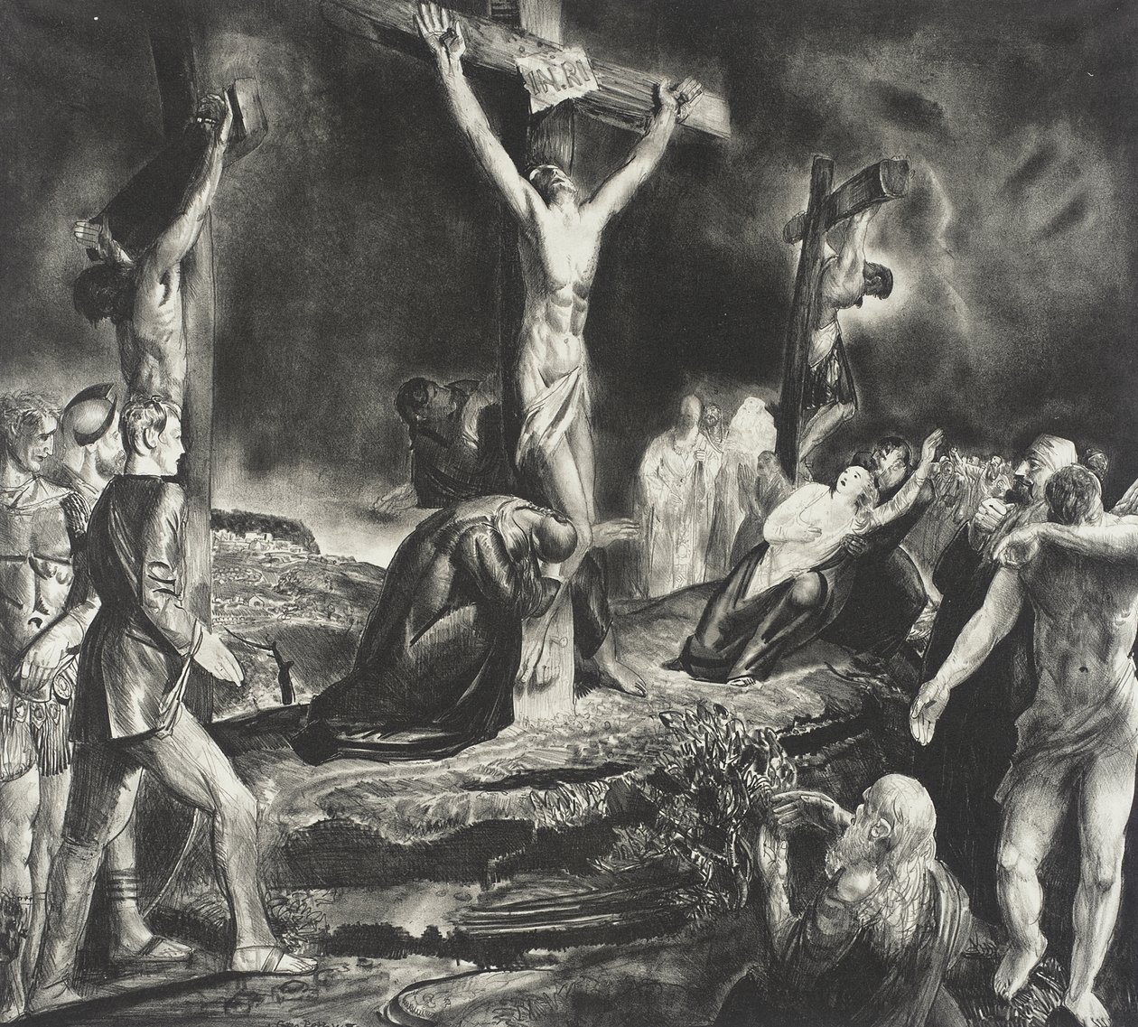 Ukrzyżowanie Chrystusa autorstwa George Bellows
