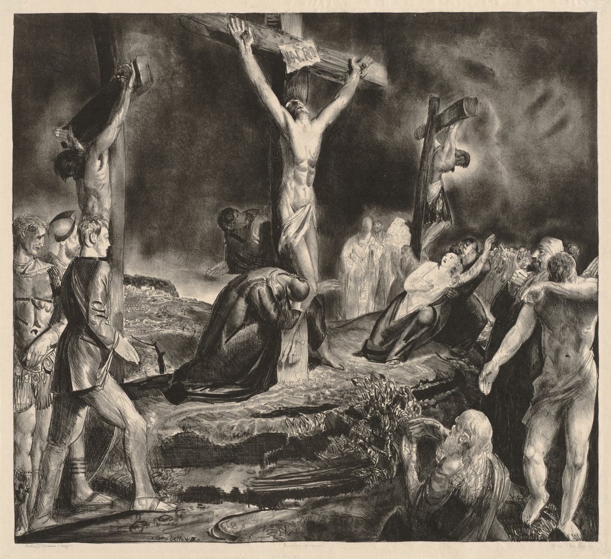 Ukrzyżowanie Chrystusa autorstwa George Bellows