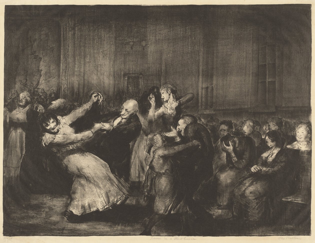Taniec w domu wariatów autorstwa George Bellows