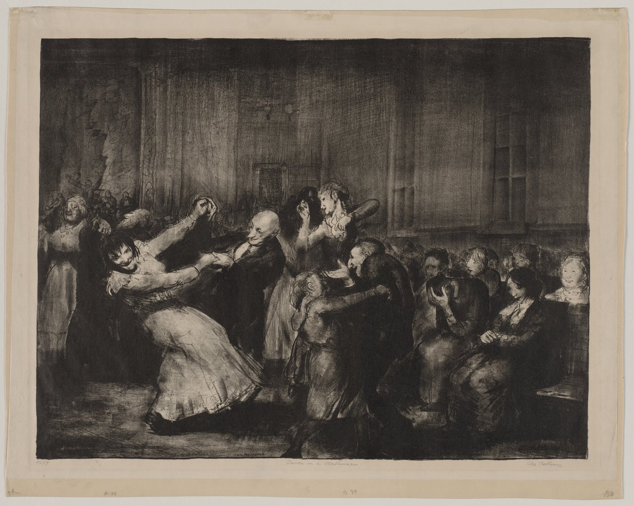 Taniec w zakładzie psychiatrycznym autorstwa George Bellows
