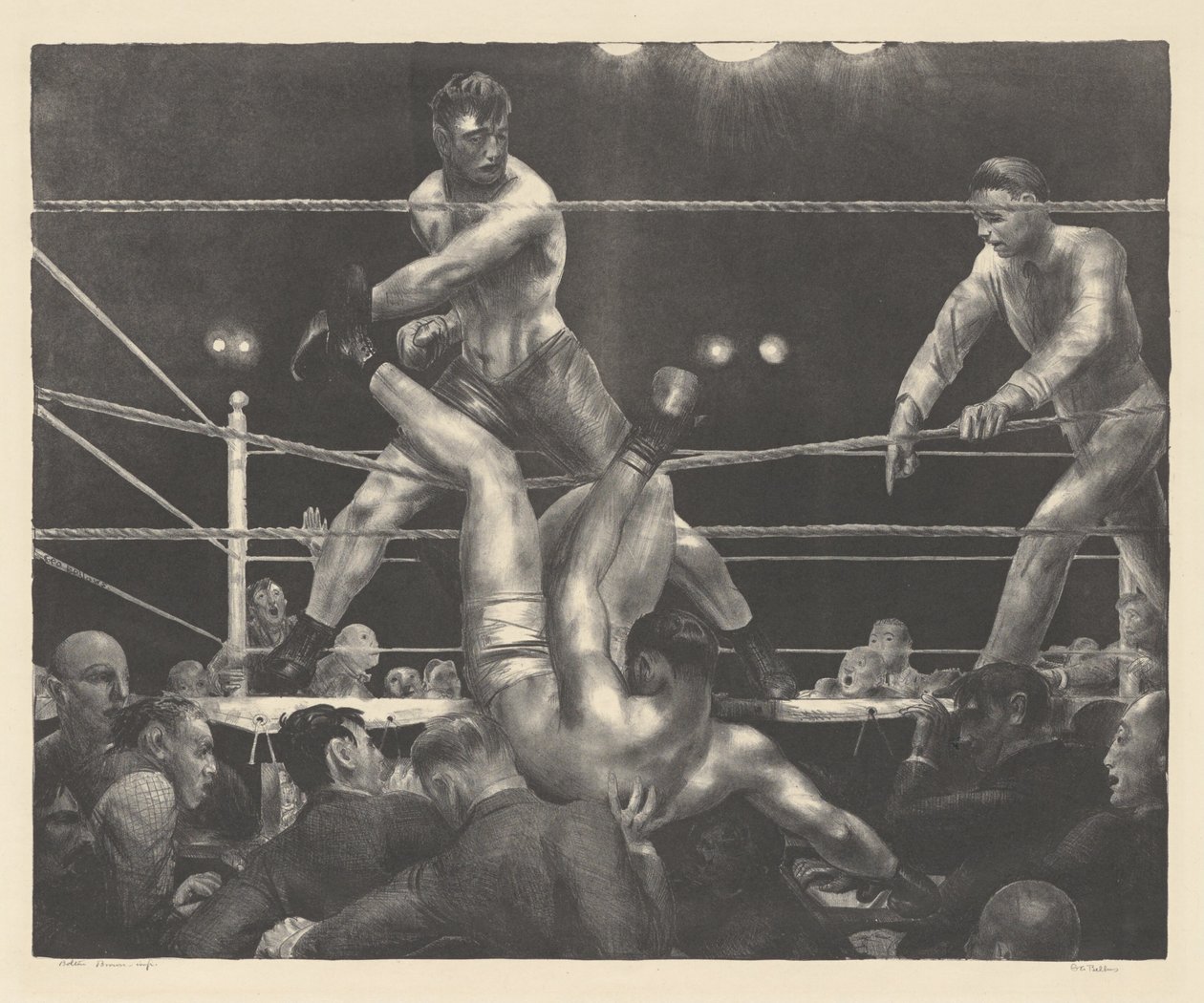 Dempsey i Firpo autorstwa George Bellows