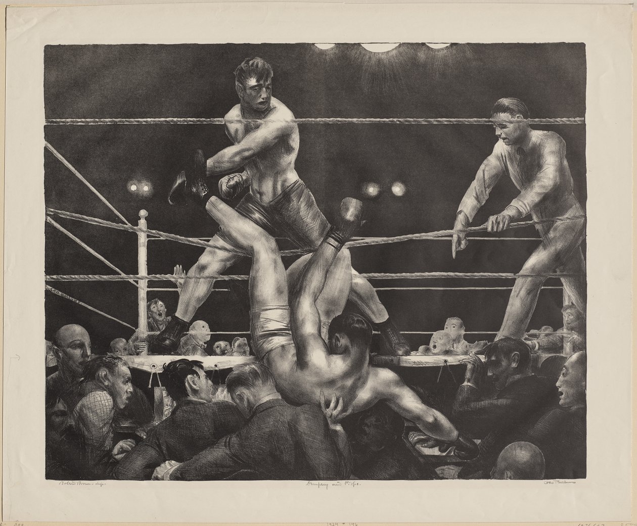 Dempsey i Firpo autorstwa George Bellows