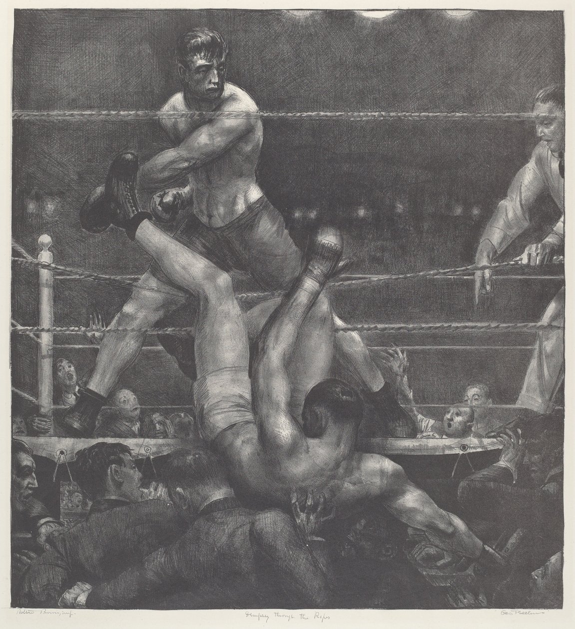 Dempsey między linami autorstwa George Bellows