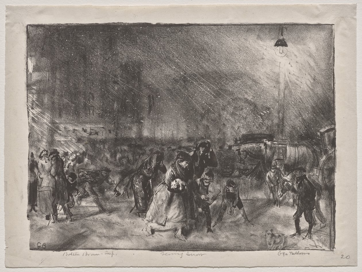 Wieczorny śnieg autorstwa George Bellows