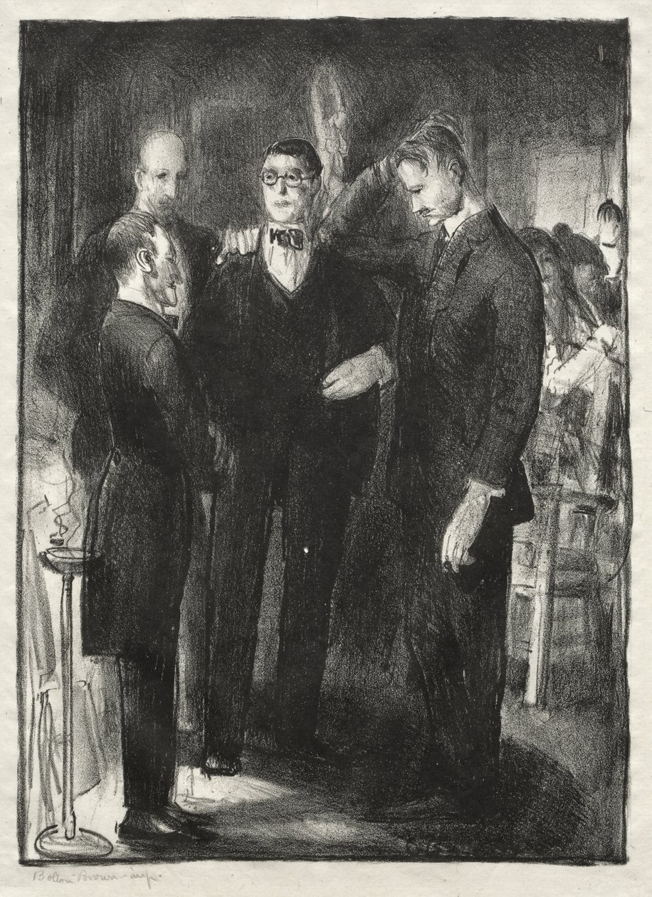 Czterech przyjaciół, drugi stan autorstwa George Bellows