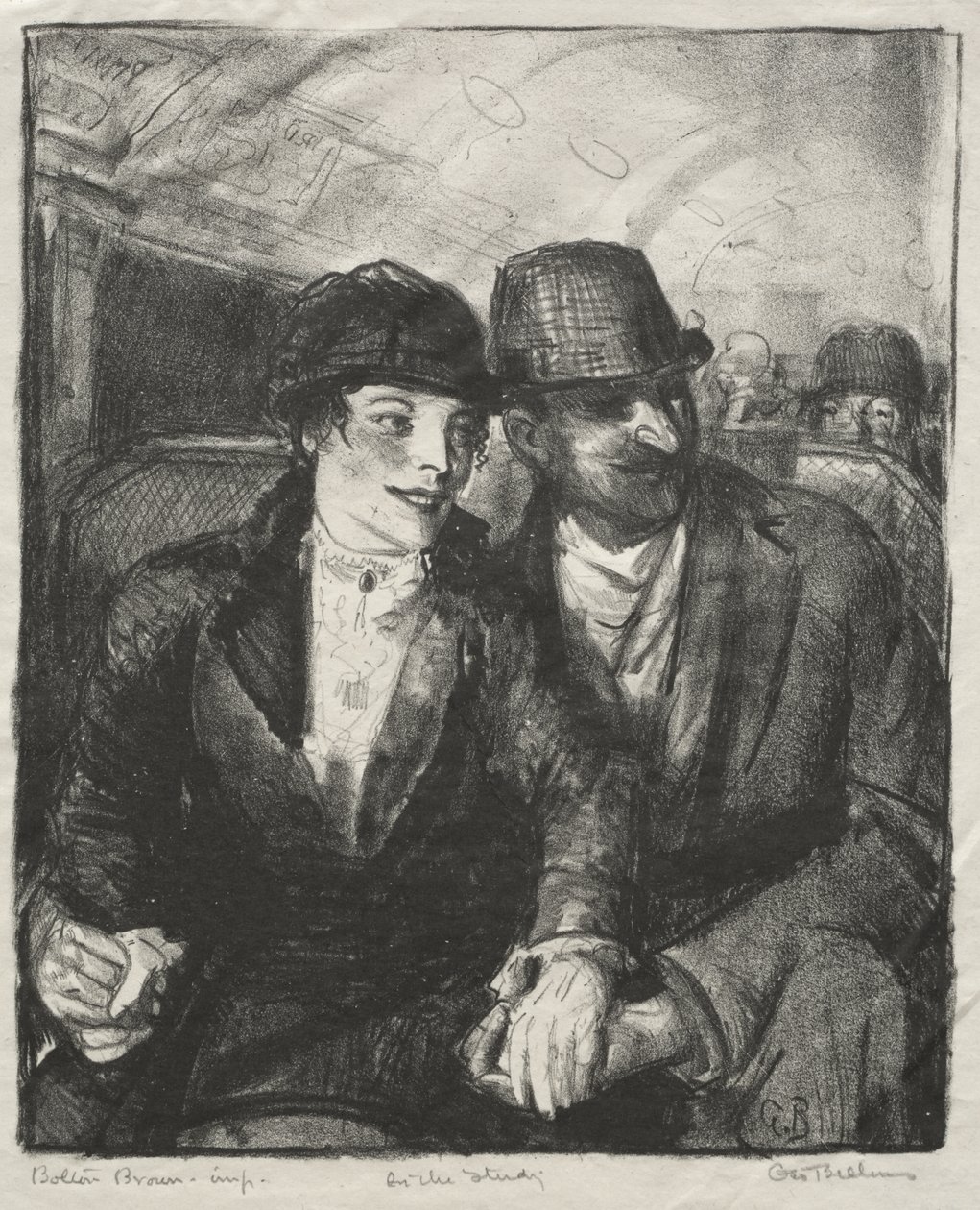 W metrze autorstwa George Bellows
