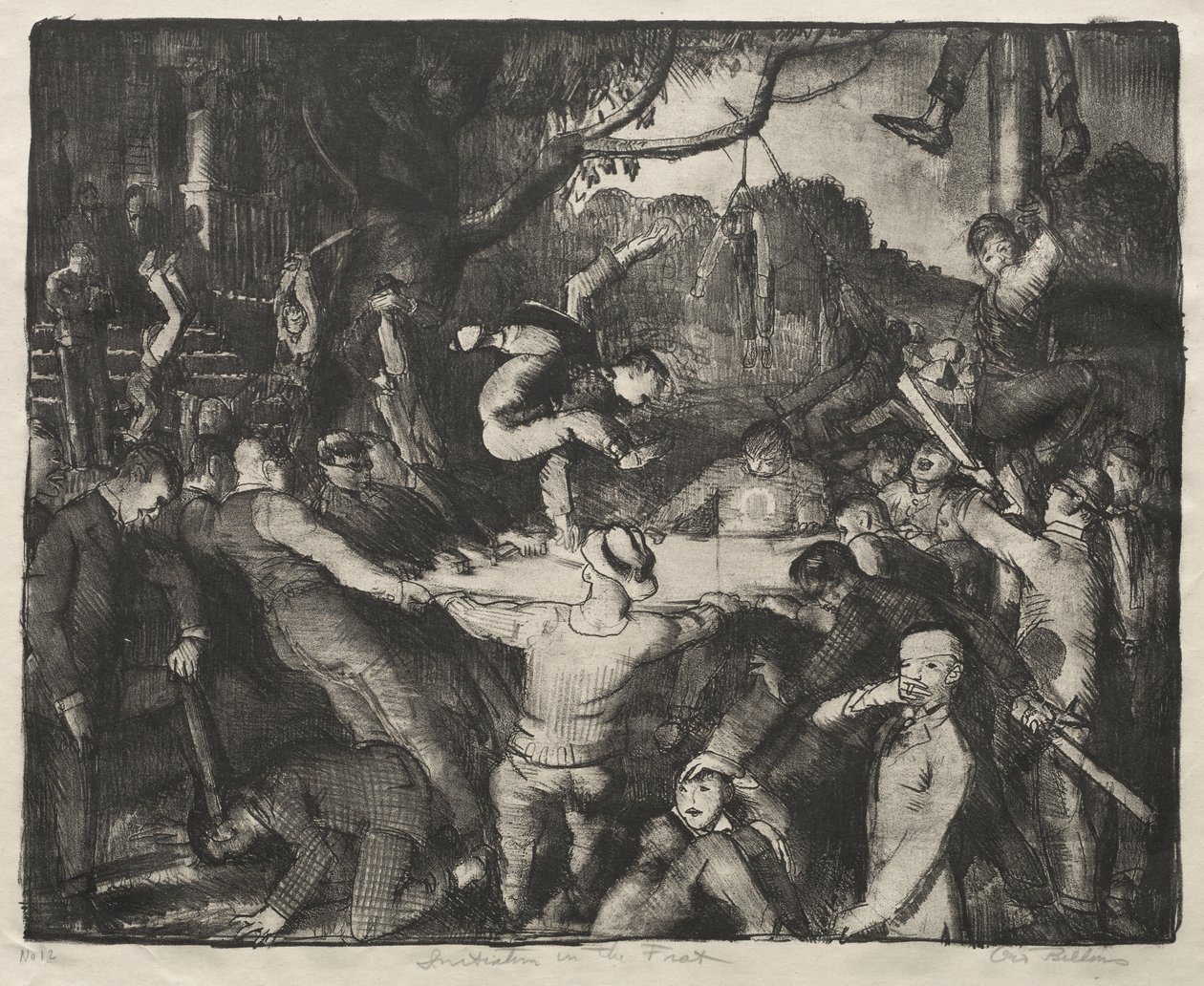 Inicjacja w bractwie studenckim autorstwa George Bellows