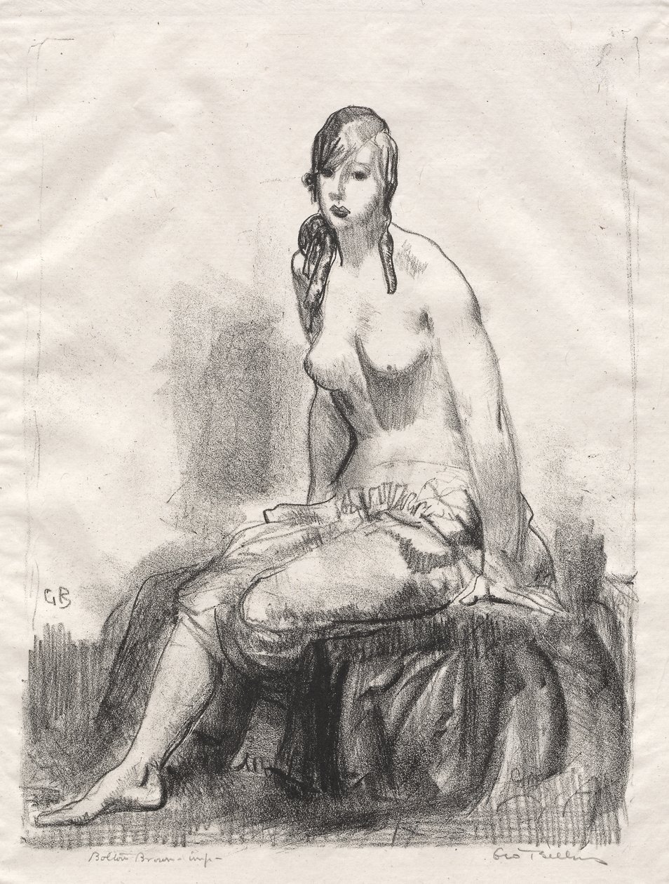 Poranek, szkic aktowy autorstwa George Bellows