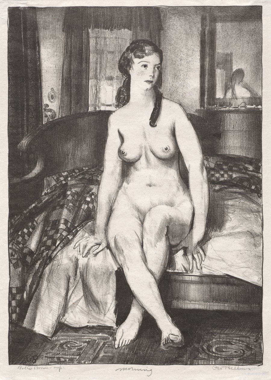 Poranek, Nagość na łóżku, Drugi kamień autorstwa George Bellows