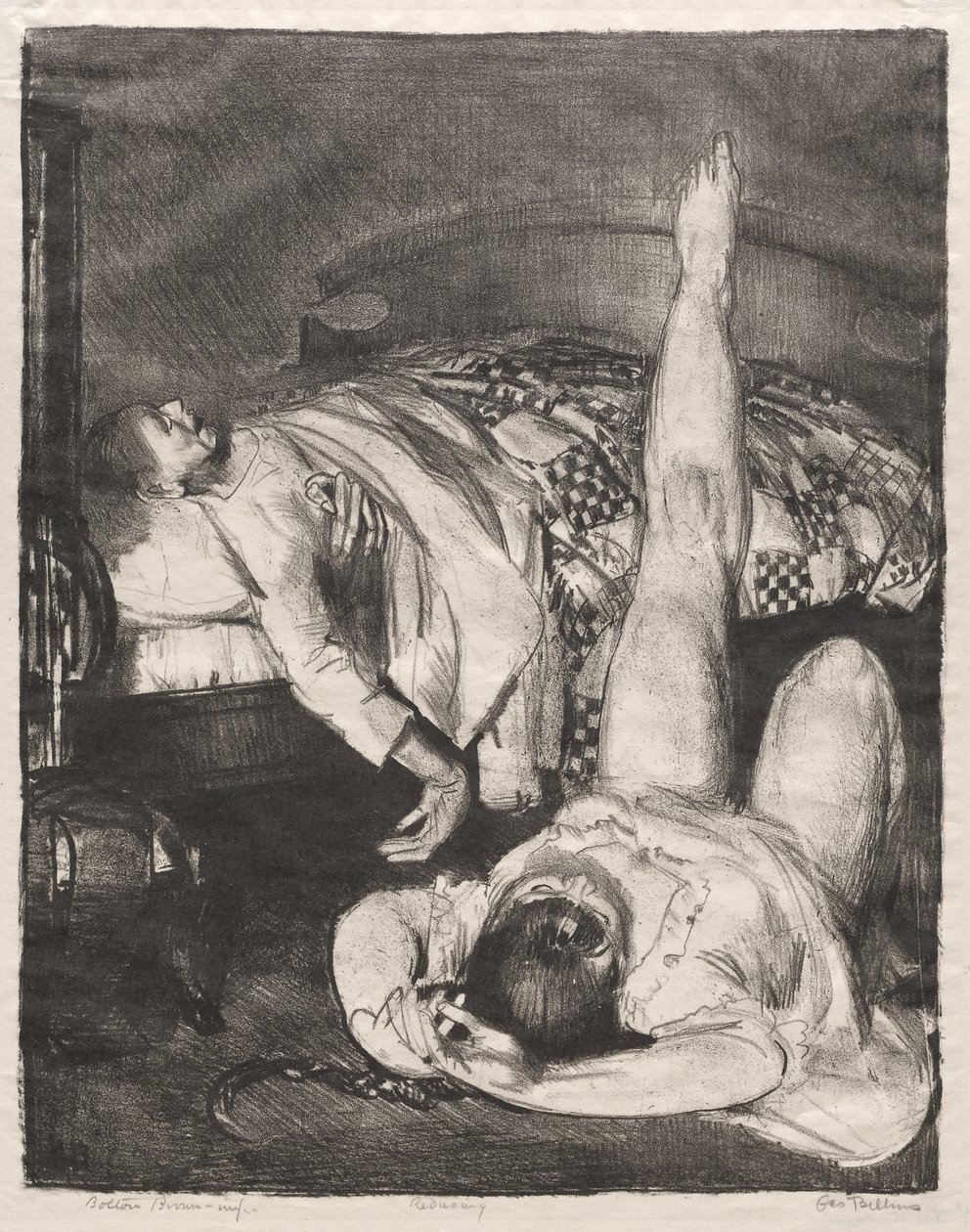 Pomniejszanie, mały, trzeci kamień autorstwa George Bellows