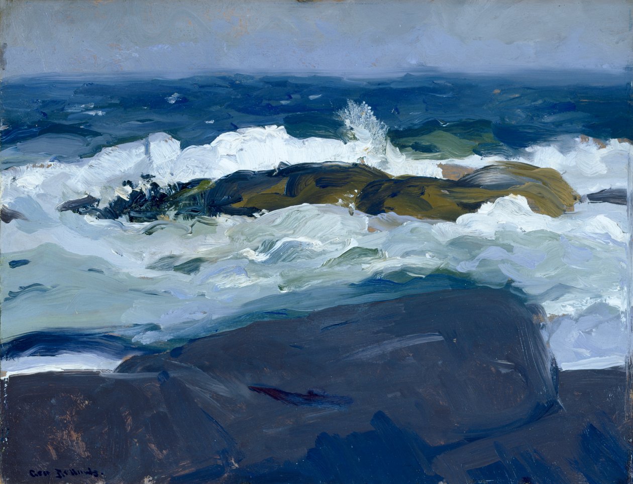 Rock Reef, stan Maine autorstwa George Bellows