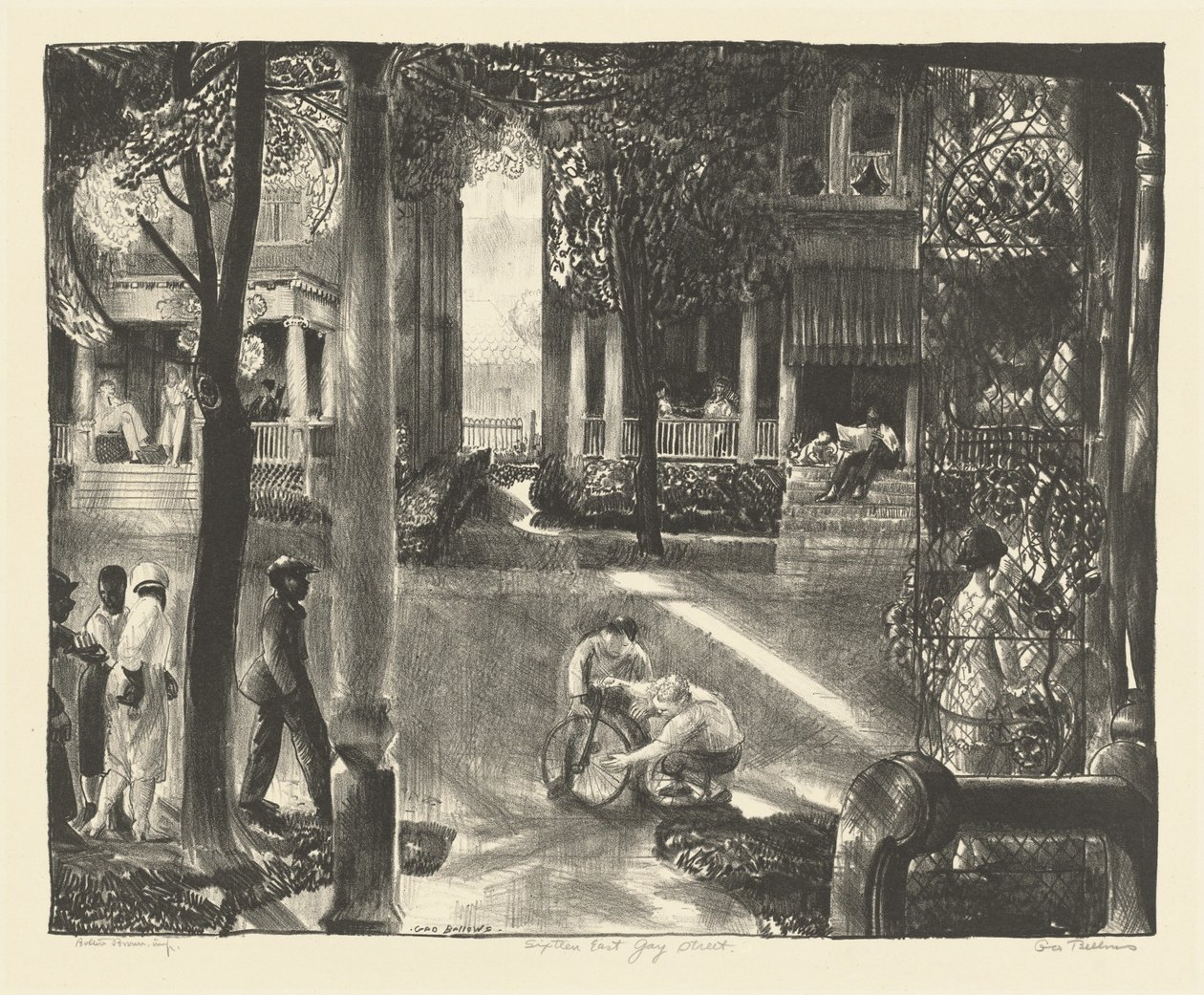 16 East Gay Street autorstwa George Bellows