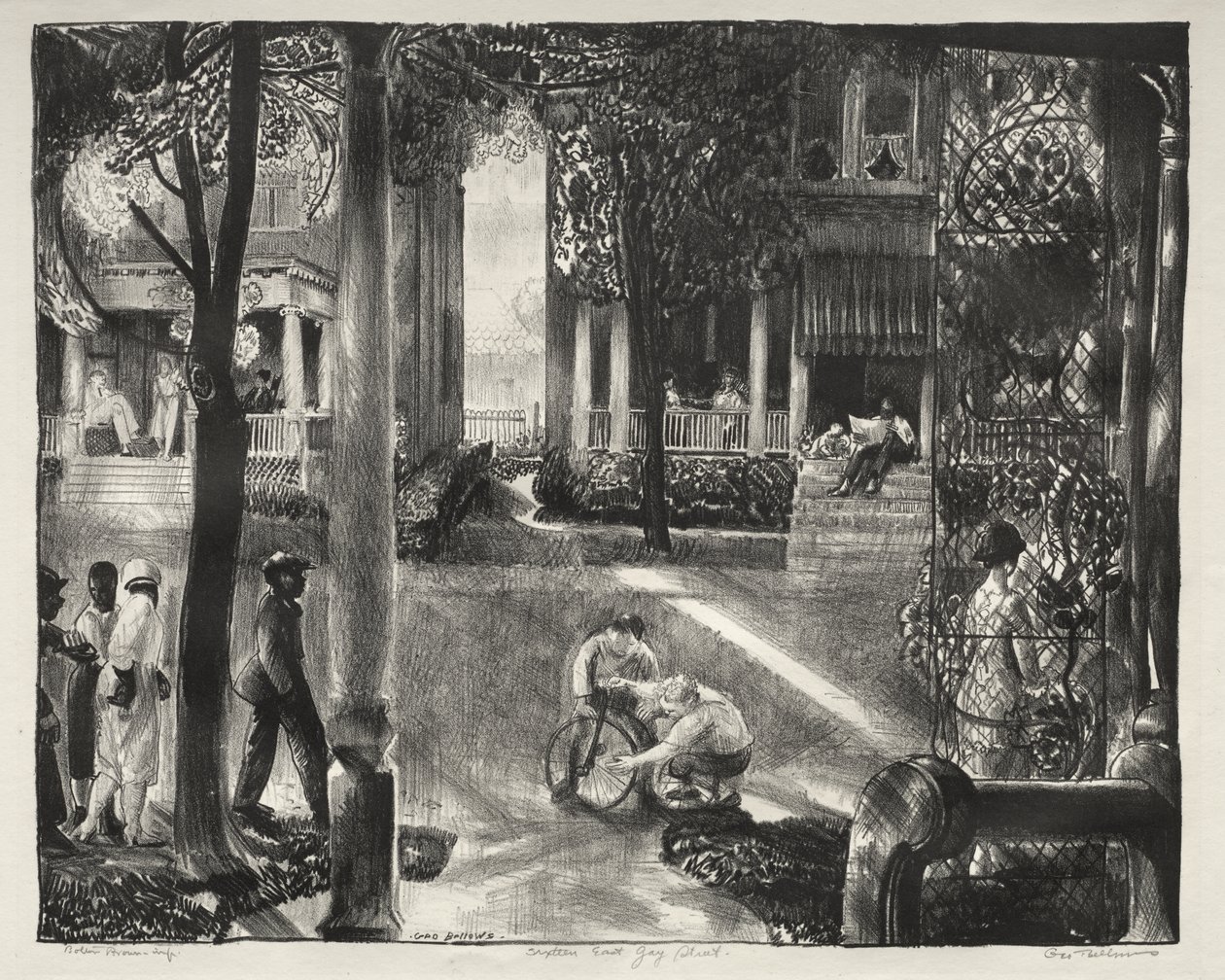 East Gay Street 16 autorstwa George Bellows