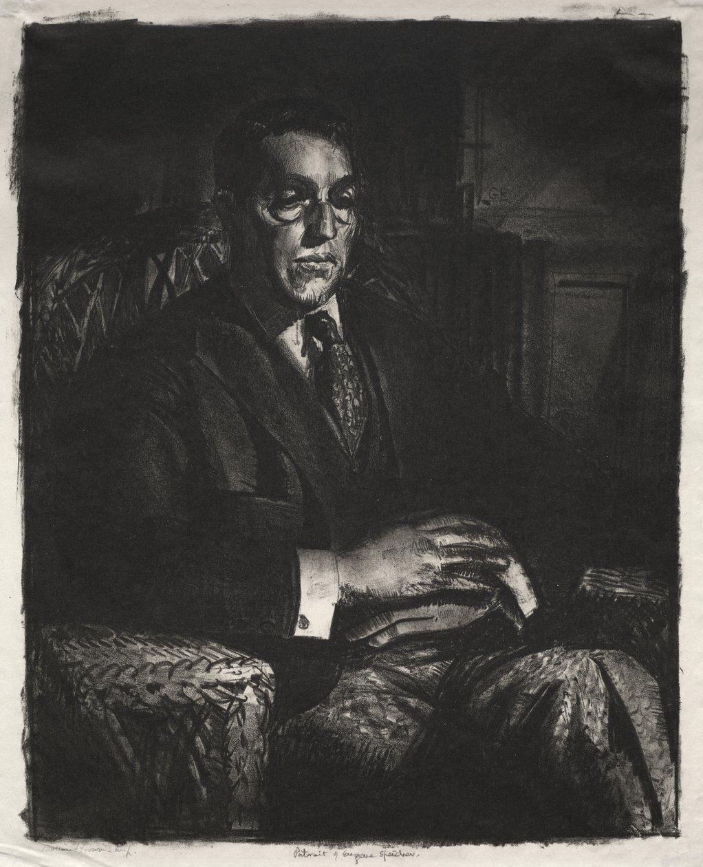 Speicher siedzący na krześle autorstwa George Bellows