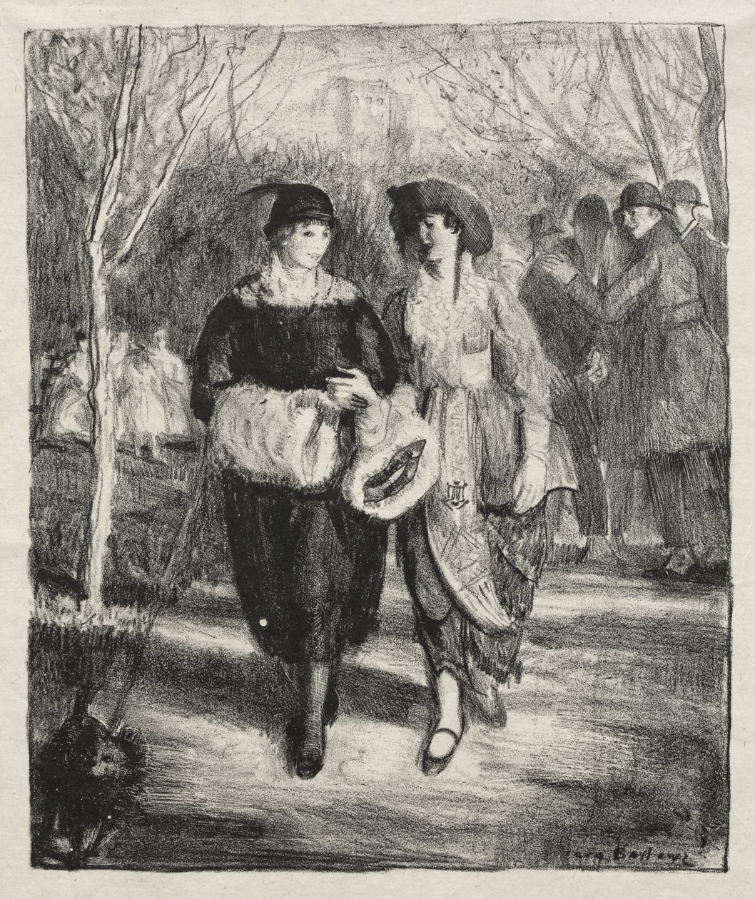 Wiosna, Central Park autorstwa George Bellows