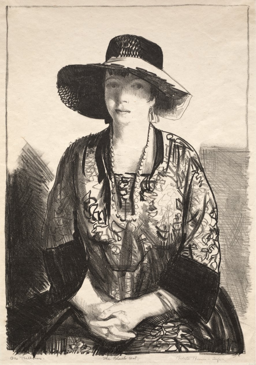 Czarny kapelusz autorstwa George Bellows