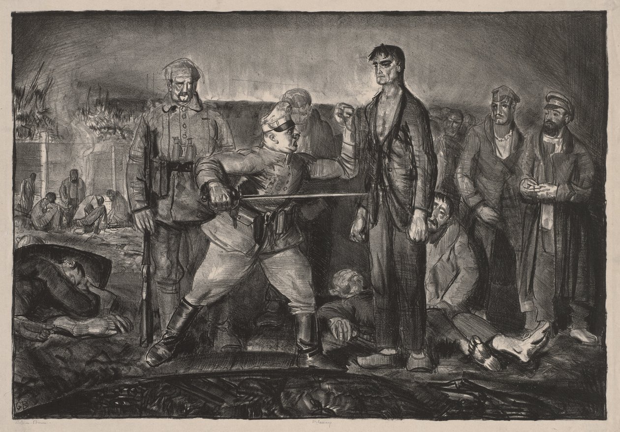 Sprawa sierżanta Delaneya autorstwa George Bellows