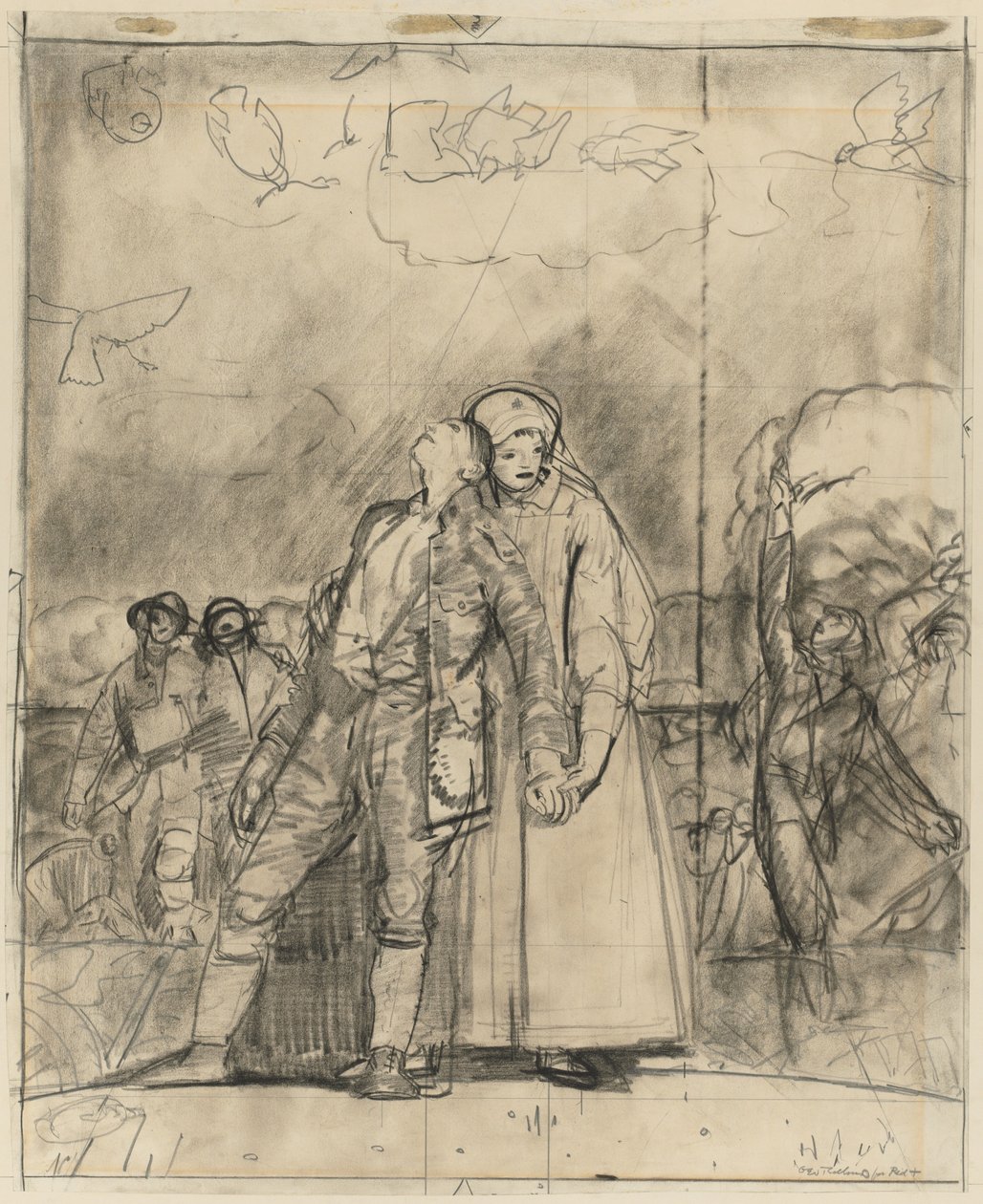 Wigilia zwycięstwa autorstwa George Bellows