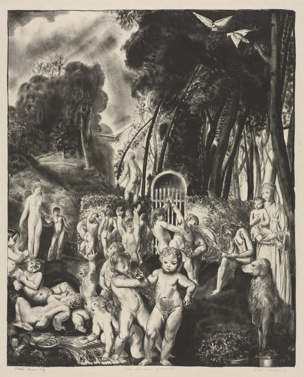 Ogród wzrostu autorstwa George Bellows