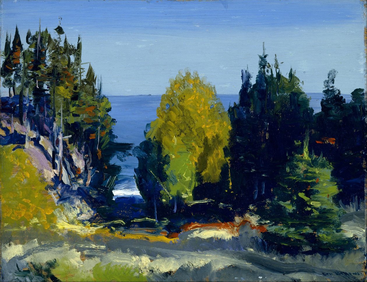 The Grove – Monhegan autorstwa George Bellows