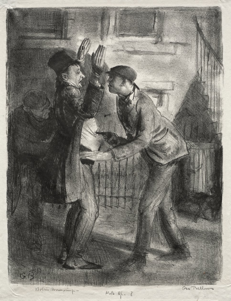 Napad, pierwszy stan autorstwa George Bellows