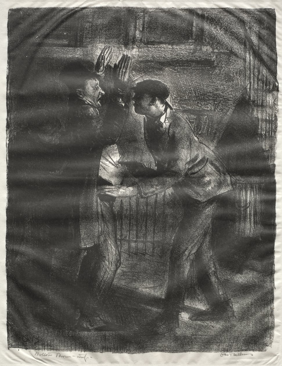 „The Holdup”, część druga autorstwa George Bellows