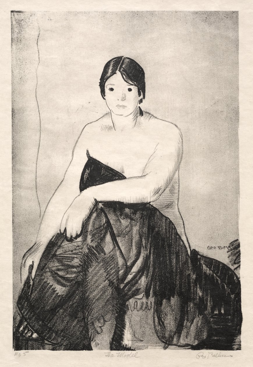 Modelka, pierwszy kamień autorstwa George Bellows