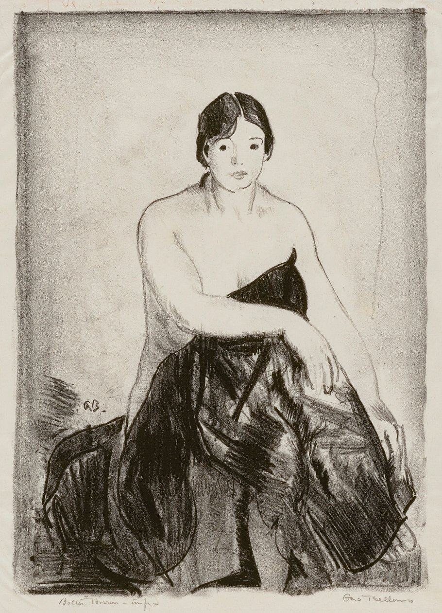 Model, Drugi kamień autorstwa George Bellows